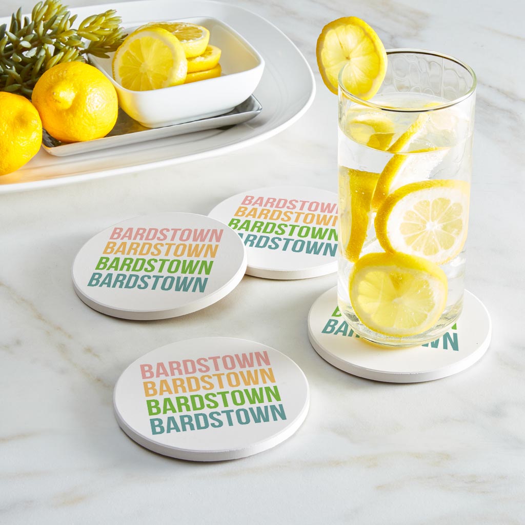 Boho Color Repeated Kentucky| Absorbent Coasters | Set of 4 | Min 2