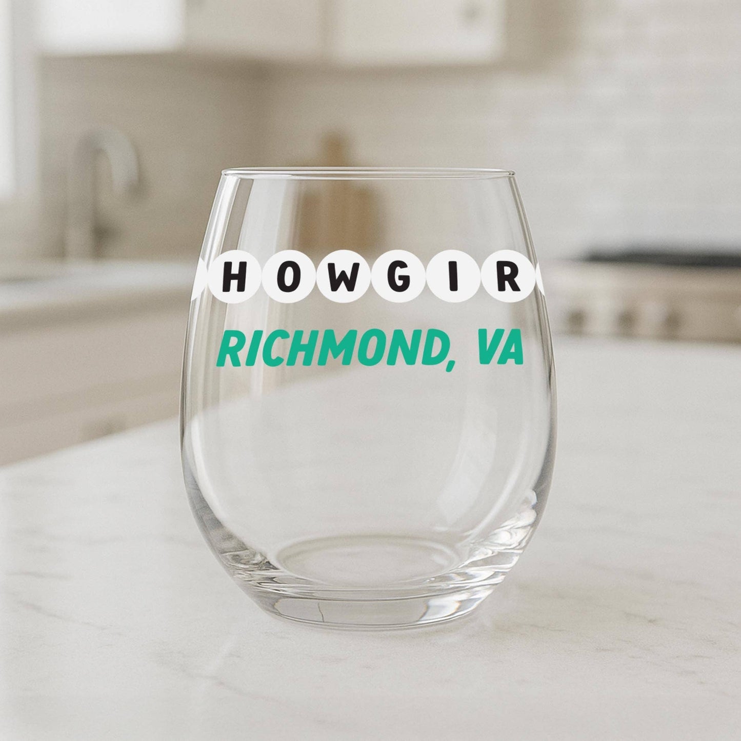 15oz Stemless Wine Glass-Love+Local Showgirl