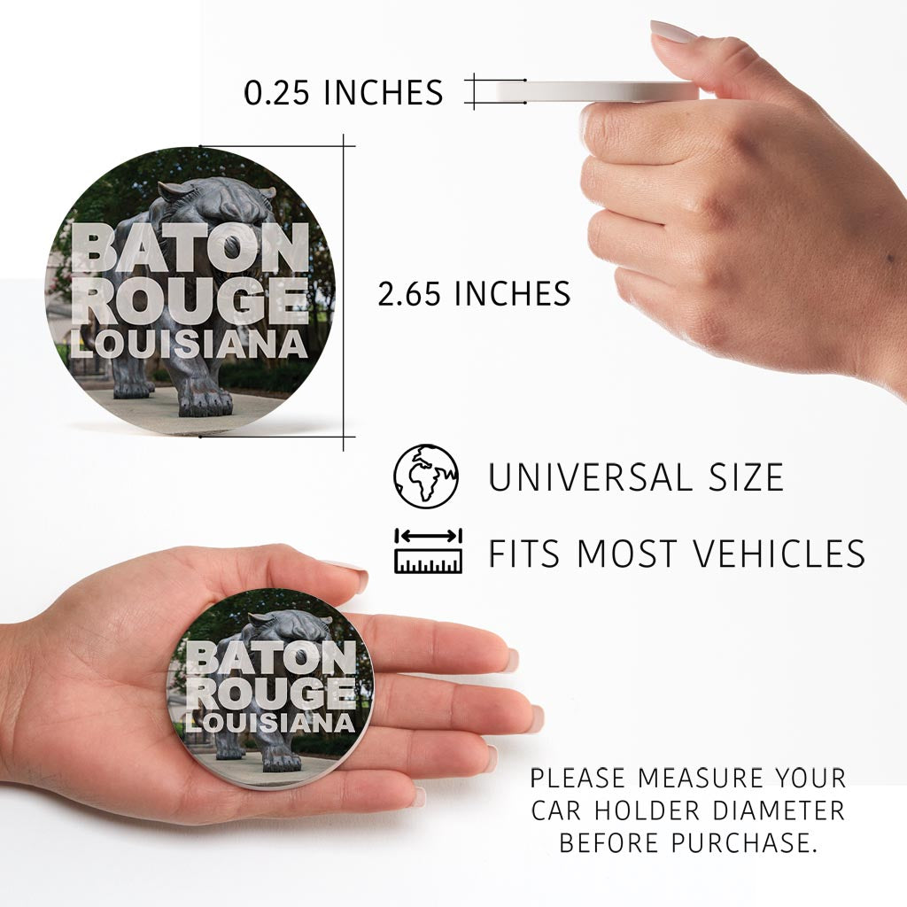 Baton Rouge Louisiana Photo | Absorbent Car Coasters | Set of 2 | Min 4