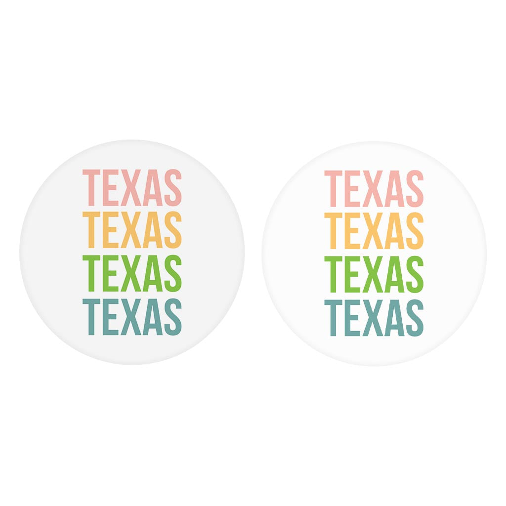 Boho Color Repeated State Name Texas