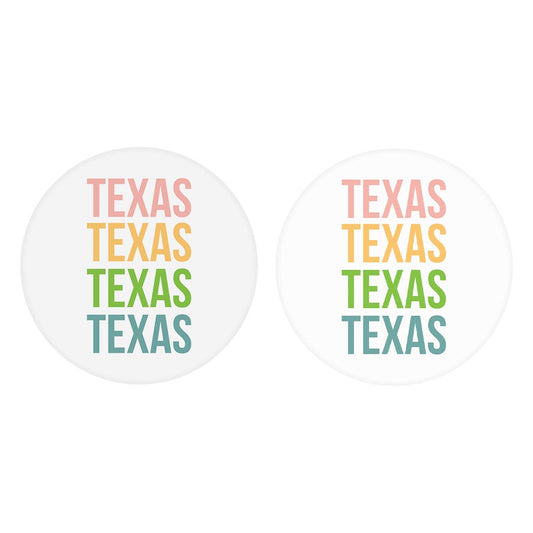 Boho Color Repeated State Name Texas