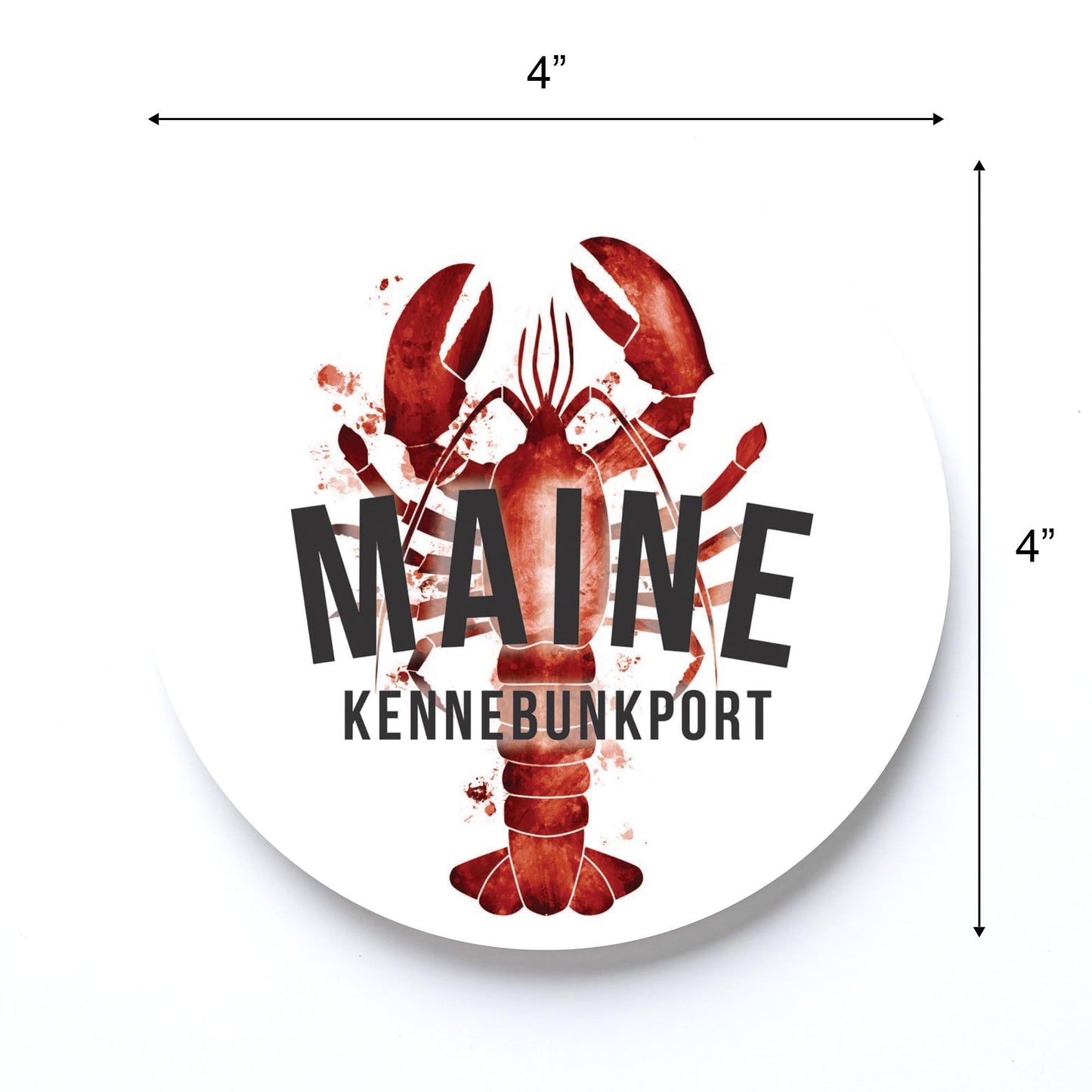 Kennebunkport Maine Lobster Red | Absorbent Coasters | Eaches | Min 6