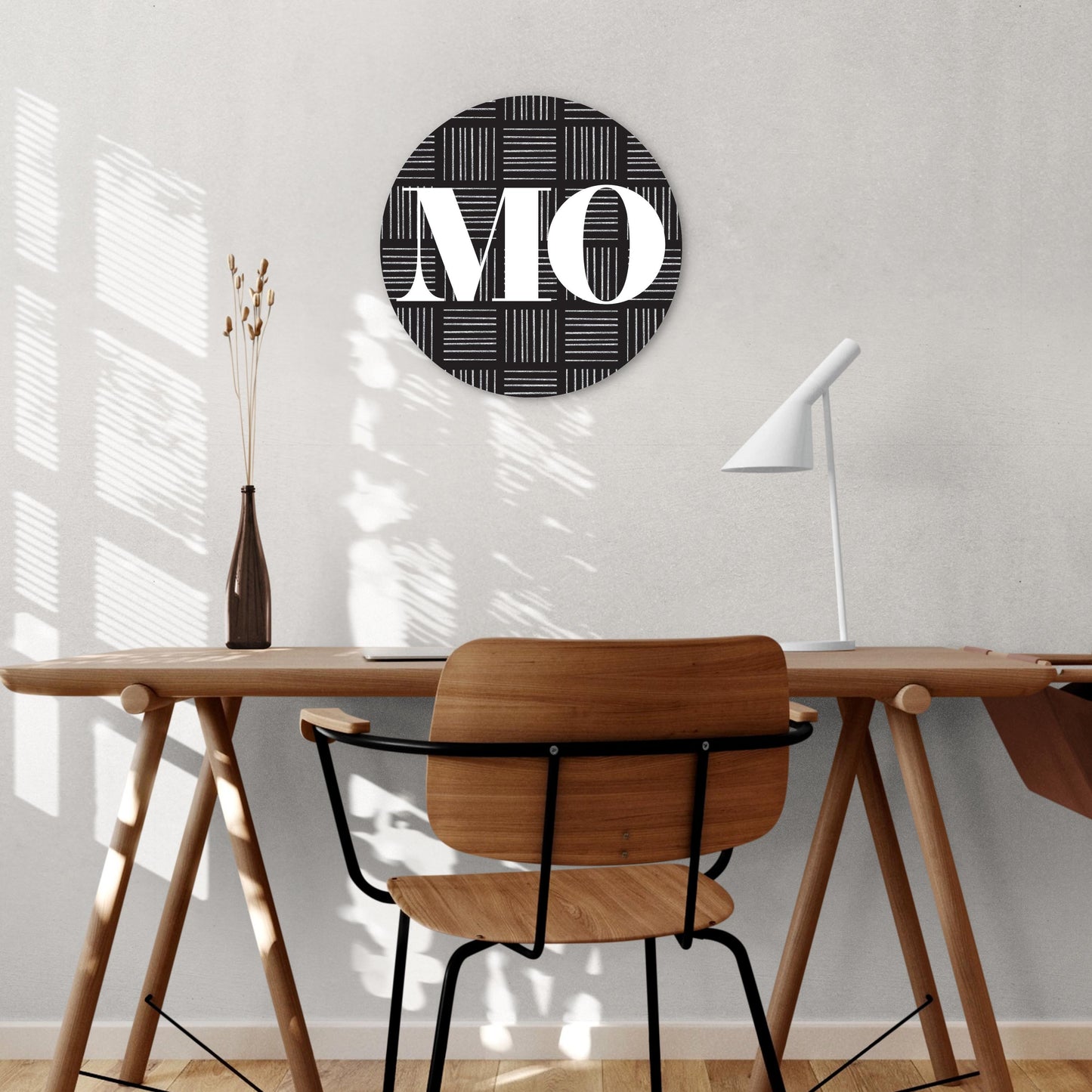 Black And White Abbreviated On Black Missouri | Wood Sign | Eaches | Min 1
