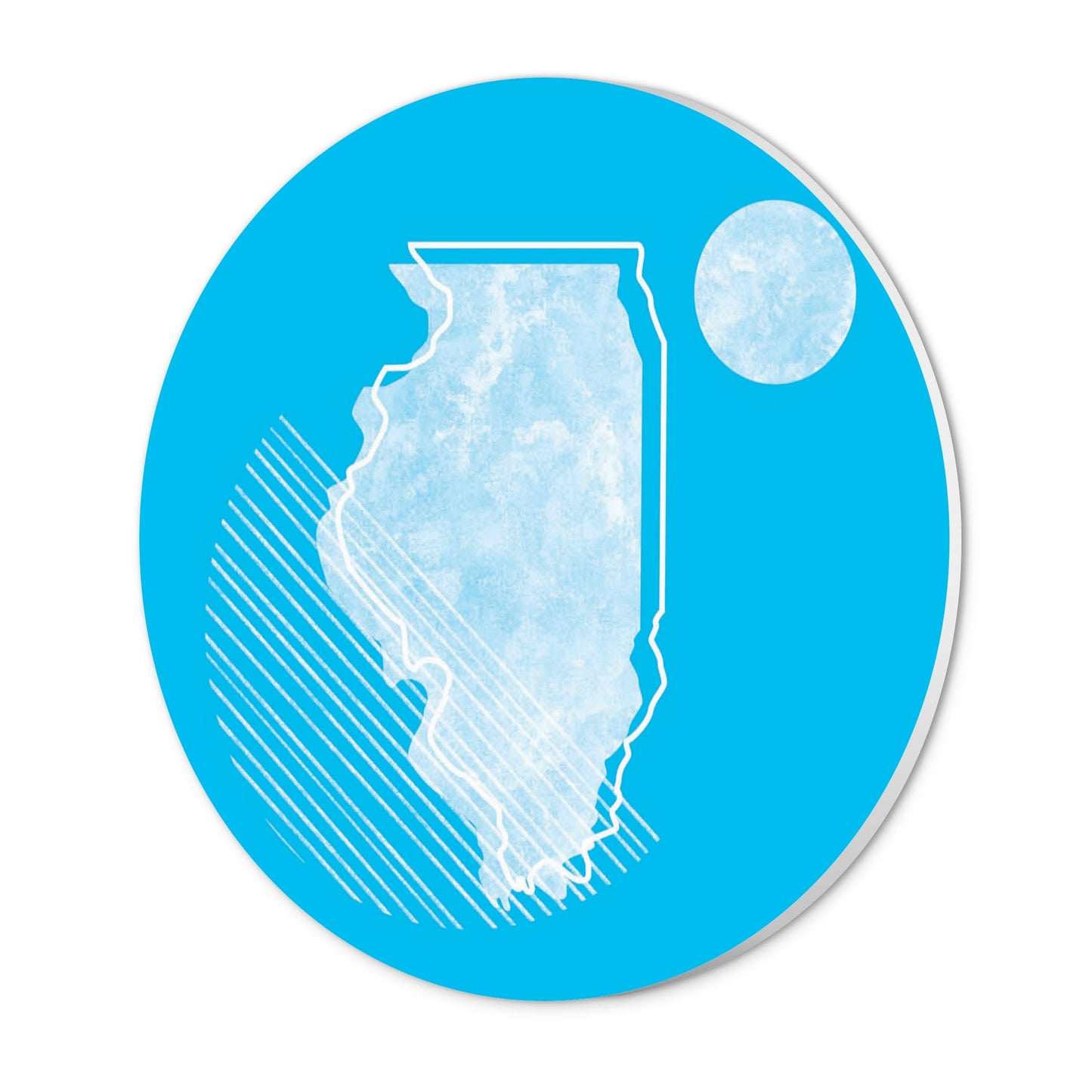 Bright Modern Geometric On Blue Georgia | Wood Sign | Eaches | Min 1