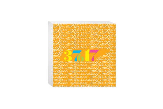 Bright Modern State Script Orange Tennessee Blountville | Wood Block | Eaches | Min 4