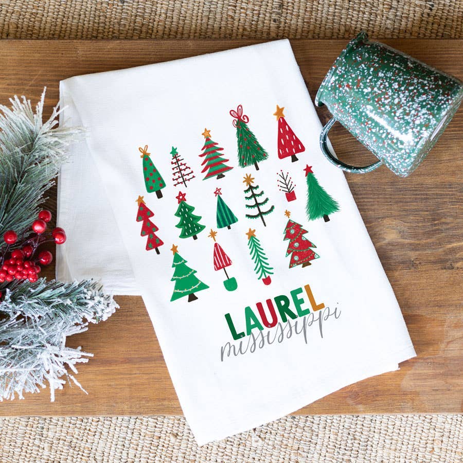 Custom Christmas Tea Towel, Kitchen Towel, Christmas Decor