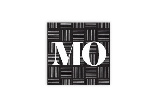 Black And White Abbreviated On Black Missouri | Wood Sign | Eaches | Min 2