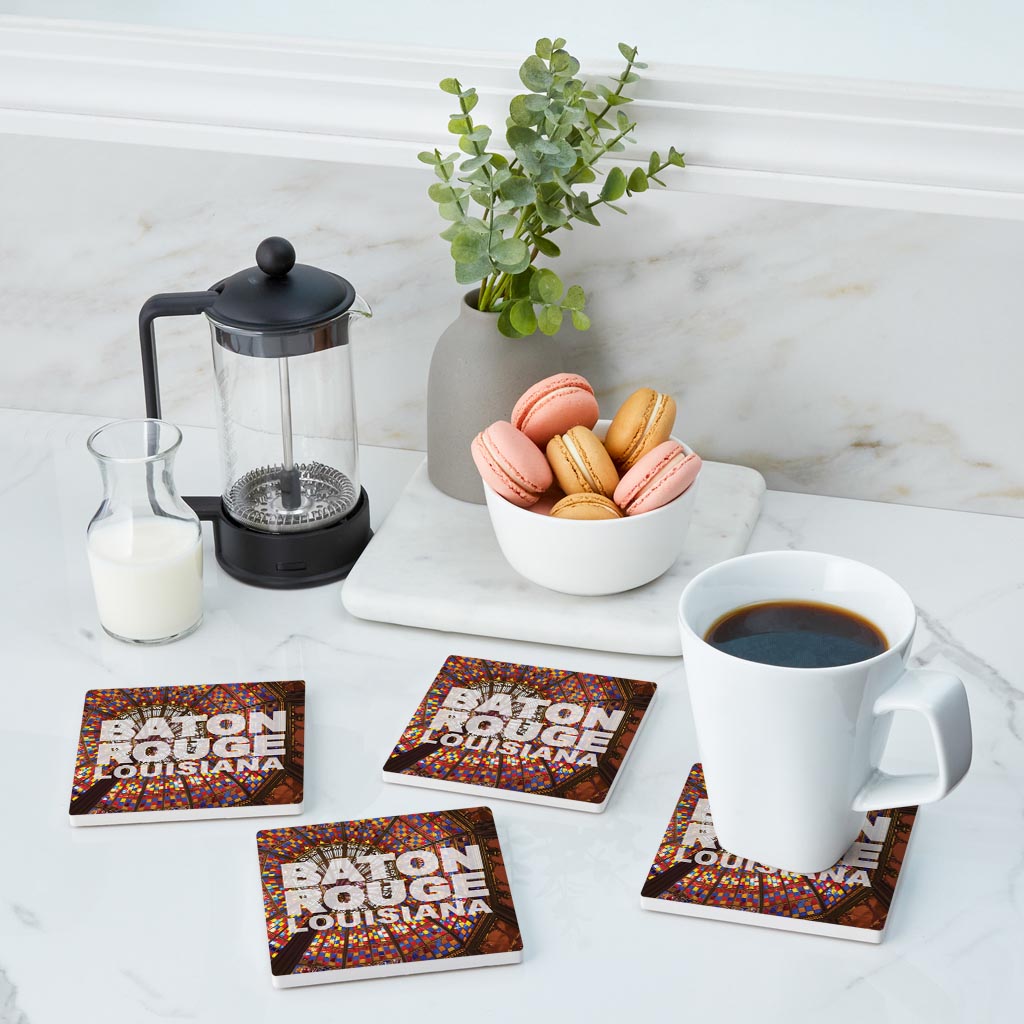 Baton Rouge Louisiana Photo | Absorbent Coasters | Set of 4 | Min 2