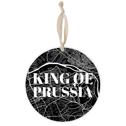 Minimalistic B&W Pennsylvania King Of Prussia Map v2