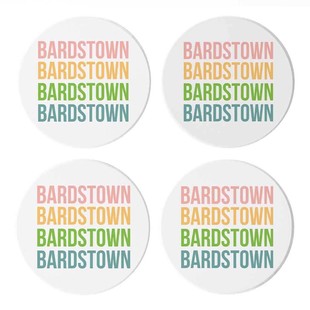 Boho Color Repeated Kentucky| Absorbent Coasters | Set of 4 | Min 2