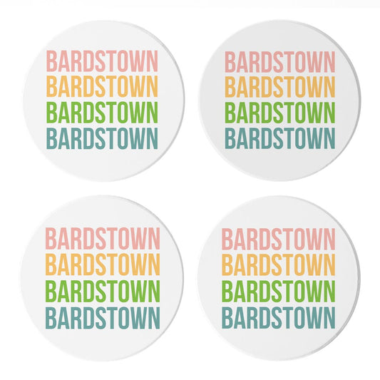 Boho Color Repeated Kentucky| Absorbent Coasters | Set of 4 | Min 2