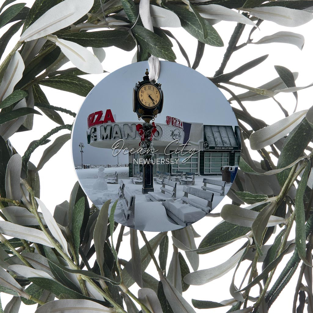 OCNJ Mancos Snow Drift Christmas Ornament| Wood Ornament | Eaches | Min 6