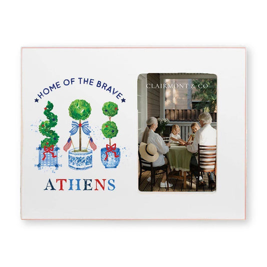 Picture Frame, Patriotic Decor, 4th of July, Custom City