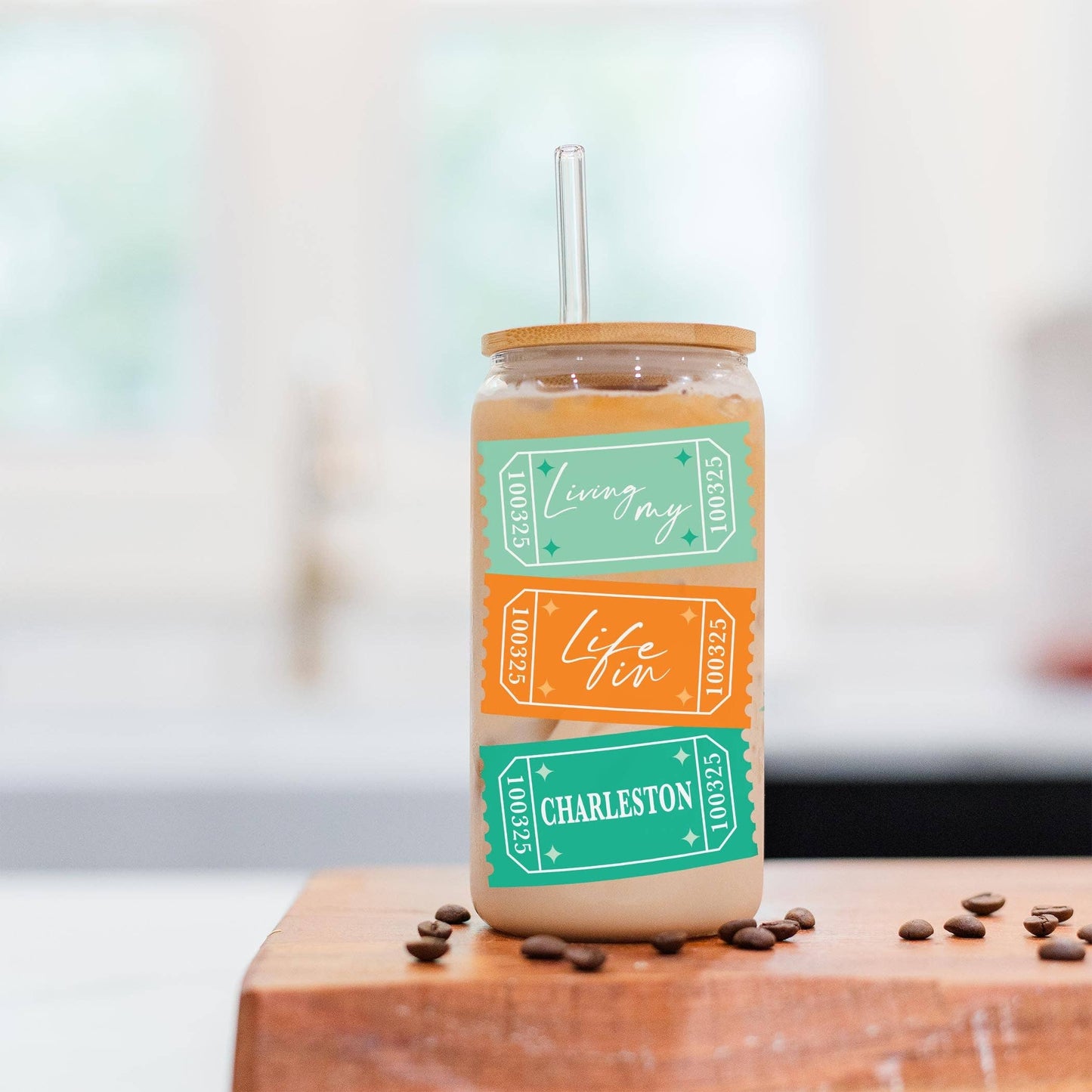 16oz Cold Brew Glass-Love+Local Showgirl