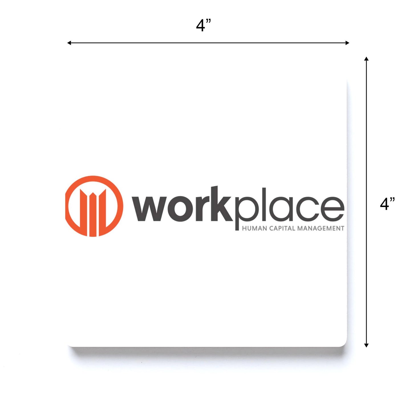 Workplace Hcm Logo| Absorbent Coasters | Eaches | Min 6
