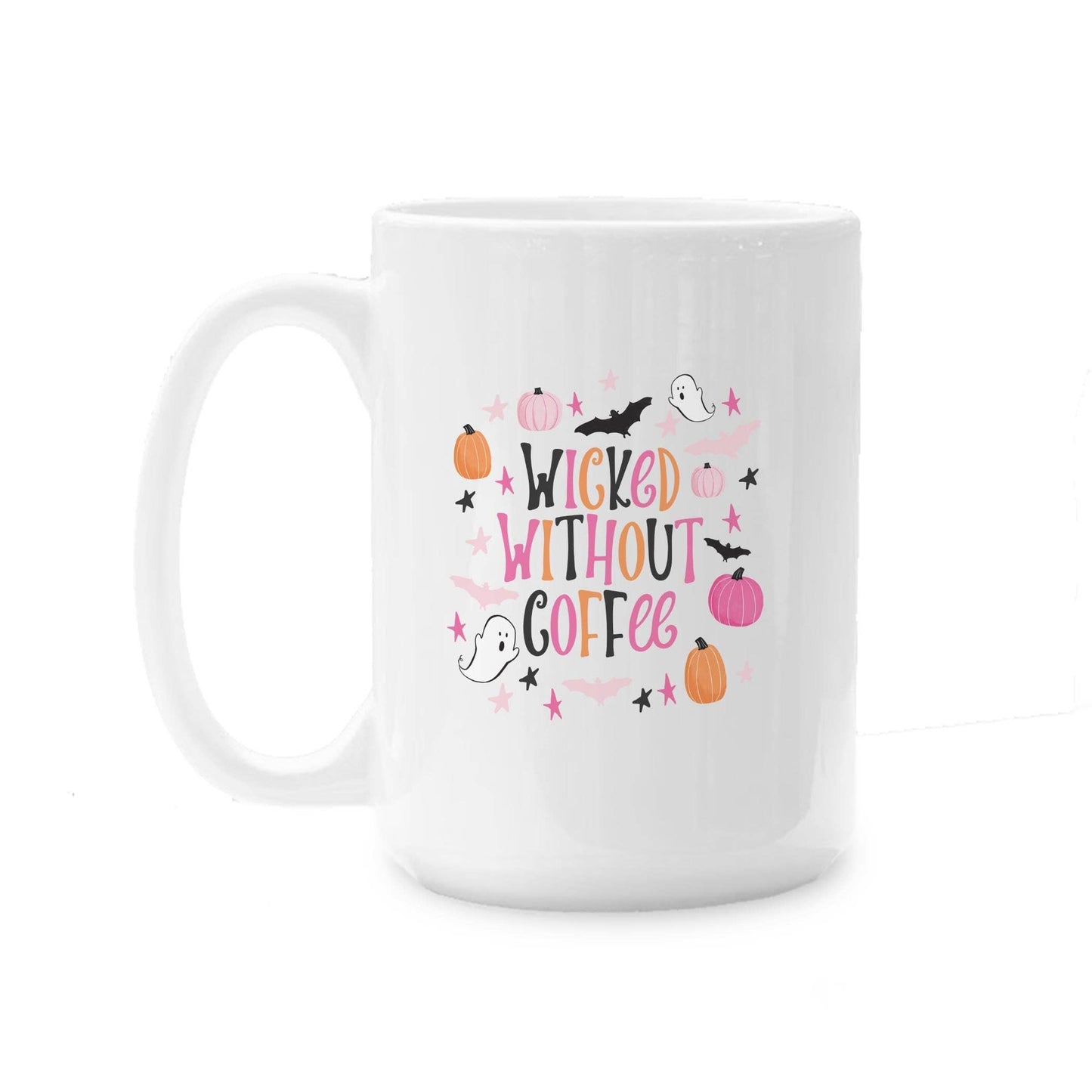 15oz Custom Ceramic Coffee Mug Halloween WIcked Coffee