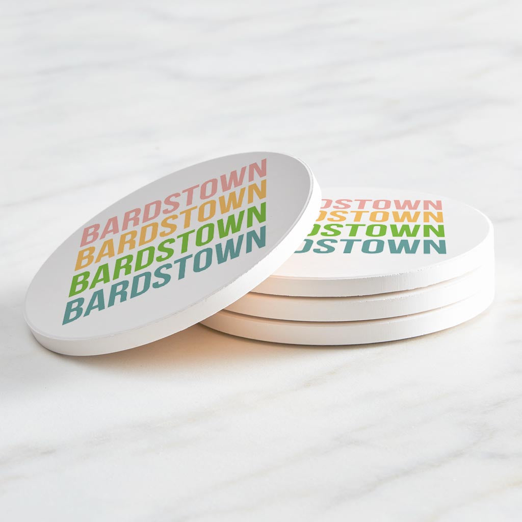 Boho Color Repeated Kentucky| Absorbent Coasters | Set of 4 | Min 2