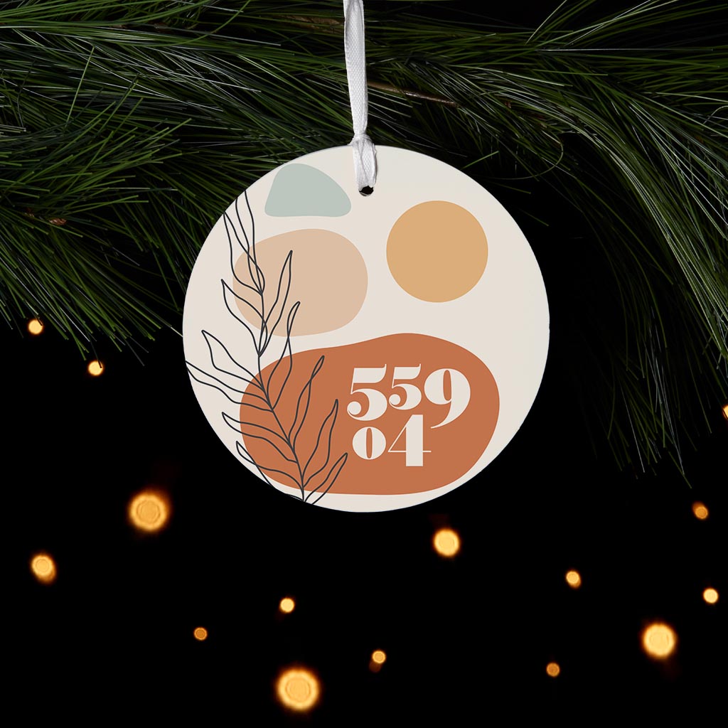Vintage Groove Zip Minnesota | Wood Ornament | Eaches | Min 6