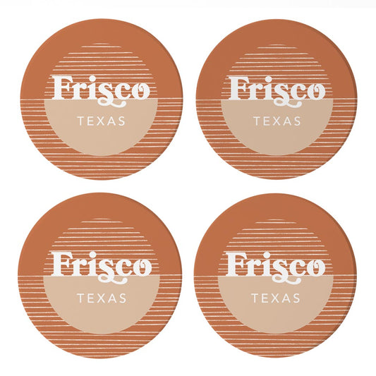 Vintage Groove Half Circle Lines Texas Frisco