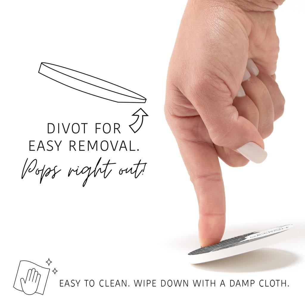 Grey Detroit Michigan Map & Coordinates | 2.65x2.65