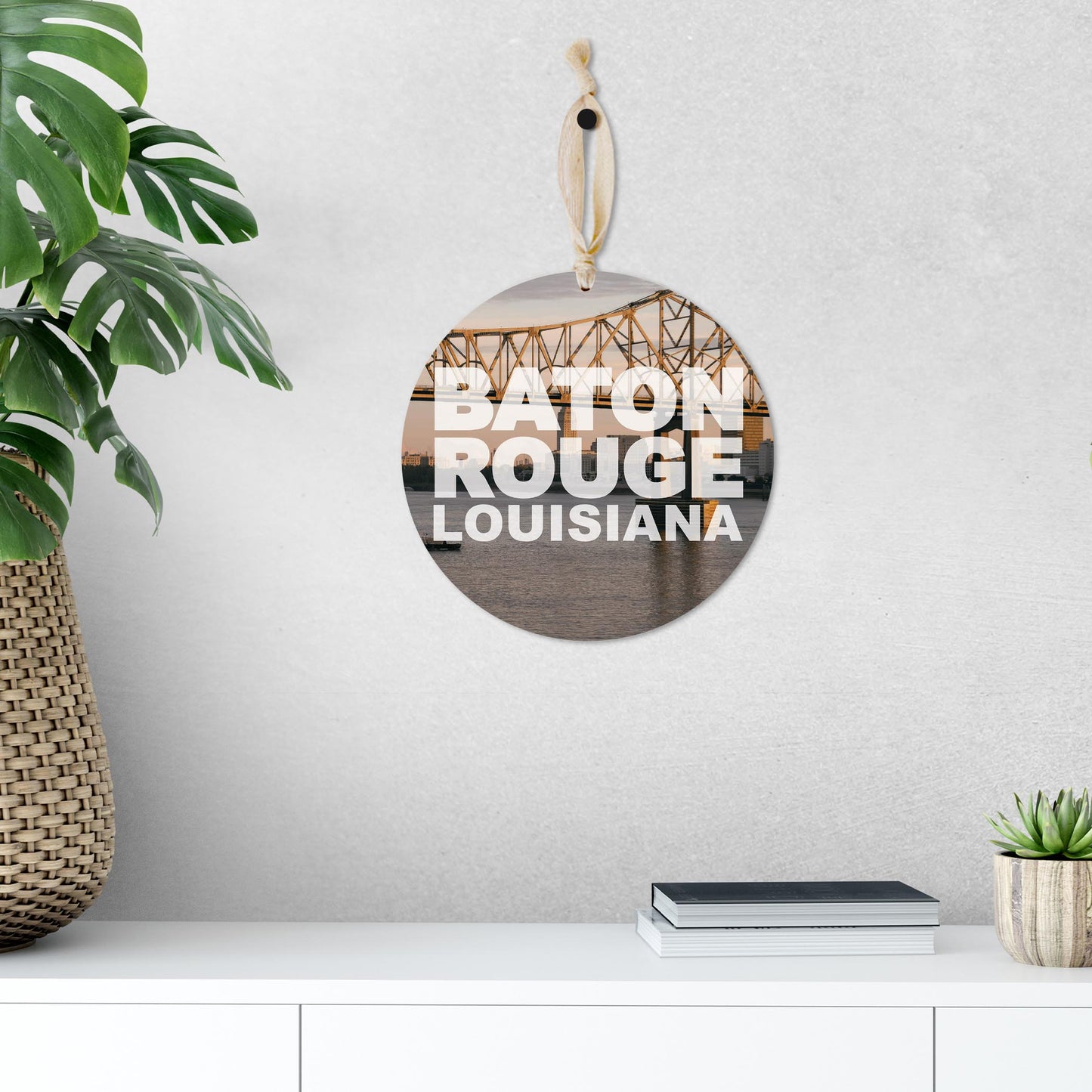 Baton Rouge Louisiana Photo | Wood Ornament | Eaches | Min 1