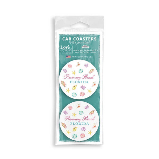 Car Coasters, Beach Souvenir, Custom, Name Drop, Resort Gift