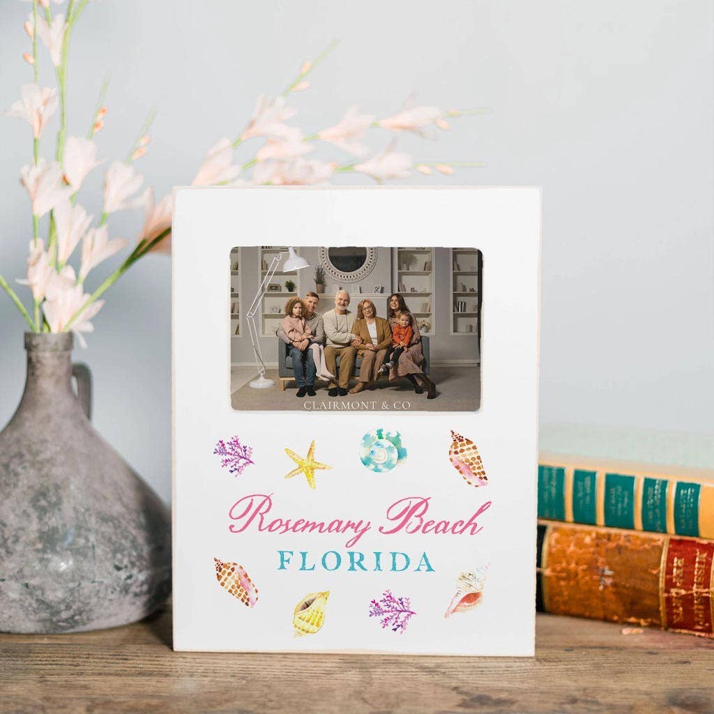 4x6 Picture Frame, Beach, Custom City/State, Resort Gift