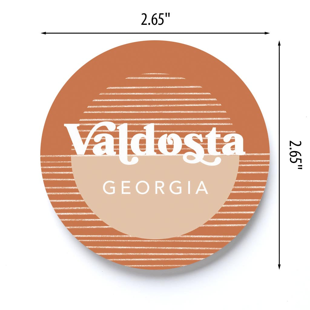 Vintage Groove Half Circle Lines Georgia Valdosta | 2.65x2.65