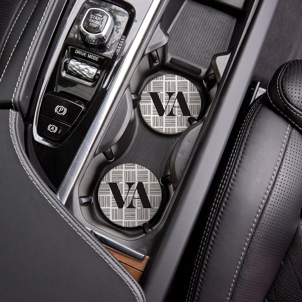 Black and White Abbreviated on White Virginia | 2.65x2.65