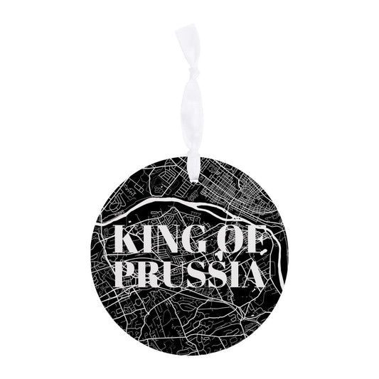 Minimalistic B&W Pennsylvania King Of Prussia Map v2