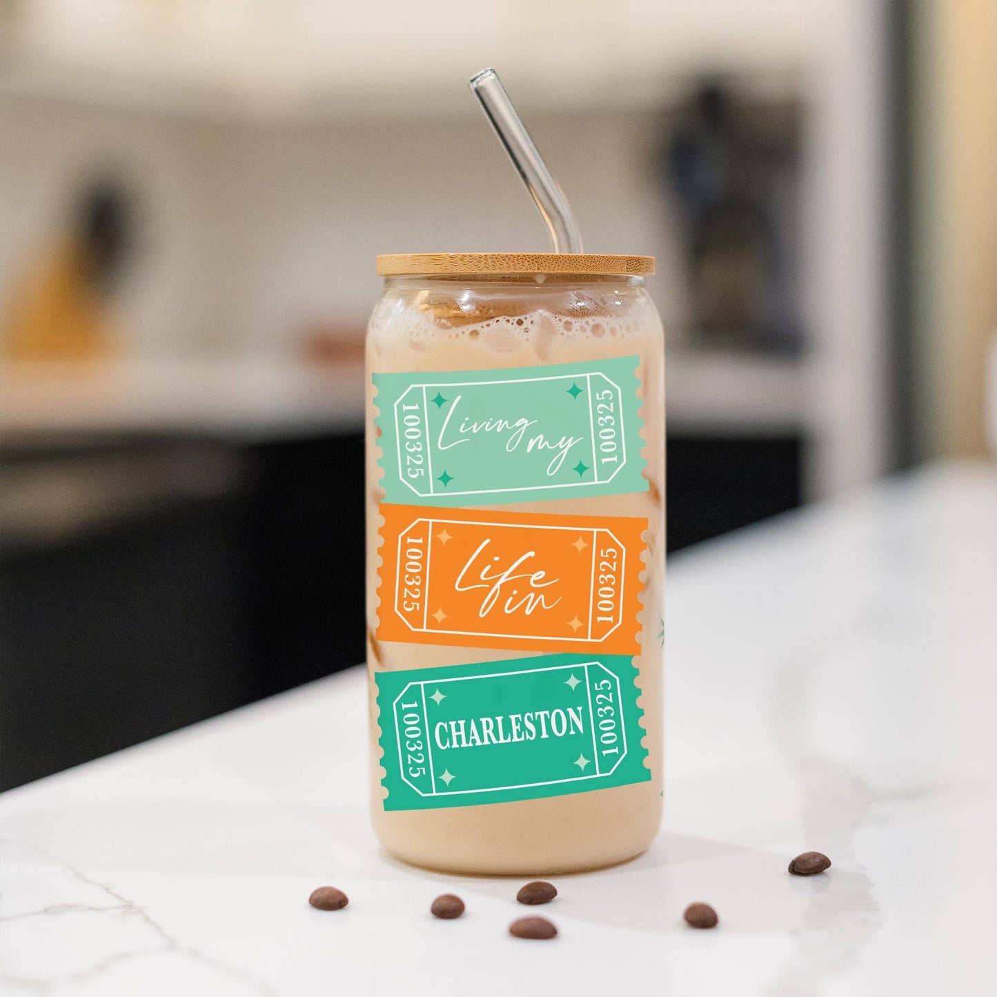 16oz Cold Brew Glass-Love+Local Showgirl