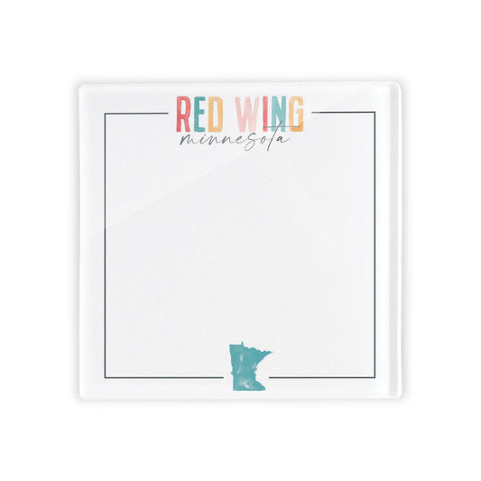 4x4 Clear Reminder-Watercolor City Red Wing Minnesota