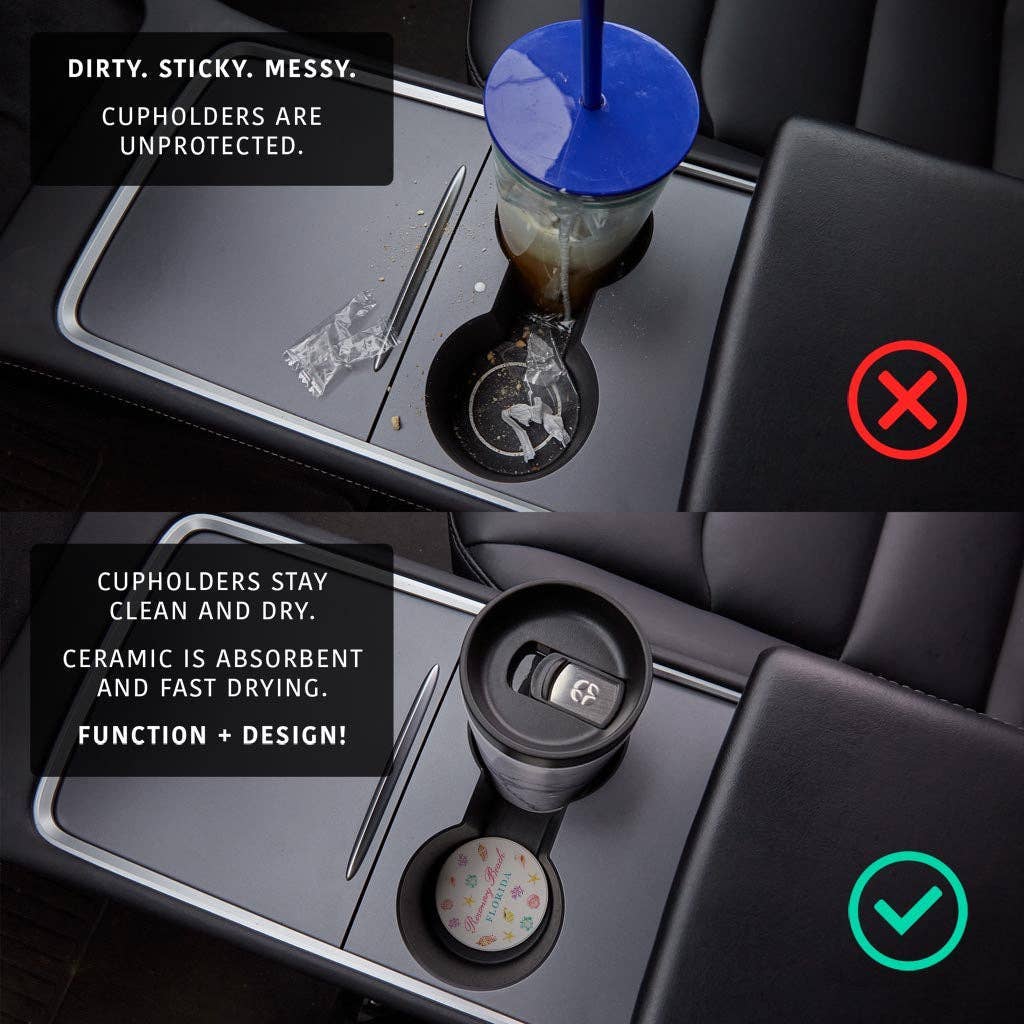 Car Coasters, Beach Souvenir, Custom, Name Drop, Resort Gift