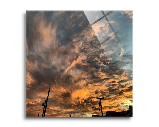 Monokian Ocean City Sky | Hi-Def Glass Art | Eaches | Min 2