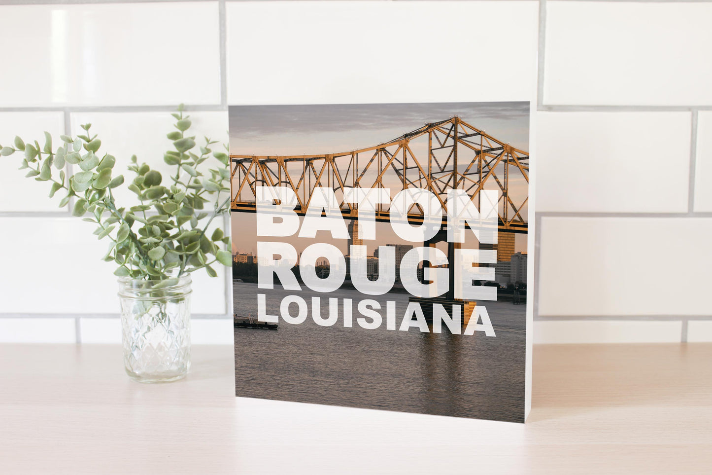 Baton Rouge Louisiana Photo | Wood Block | Eaches | Min 2