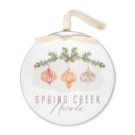 6" Round Ornament-Ornaments Spring Creek Nevada -0