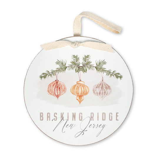 6" Round Ornament-Christmas Ornaments Basking Ridge New Jersey -0