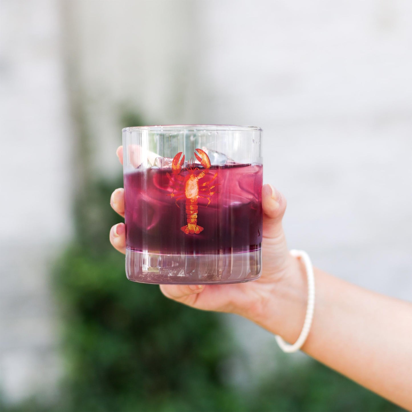 11oz Bourbon Glass-Kennebunkport Maine Orange Lobster