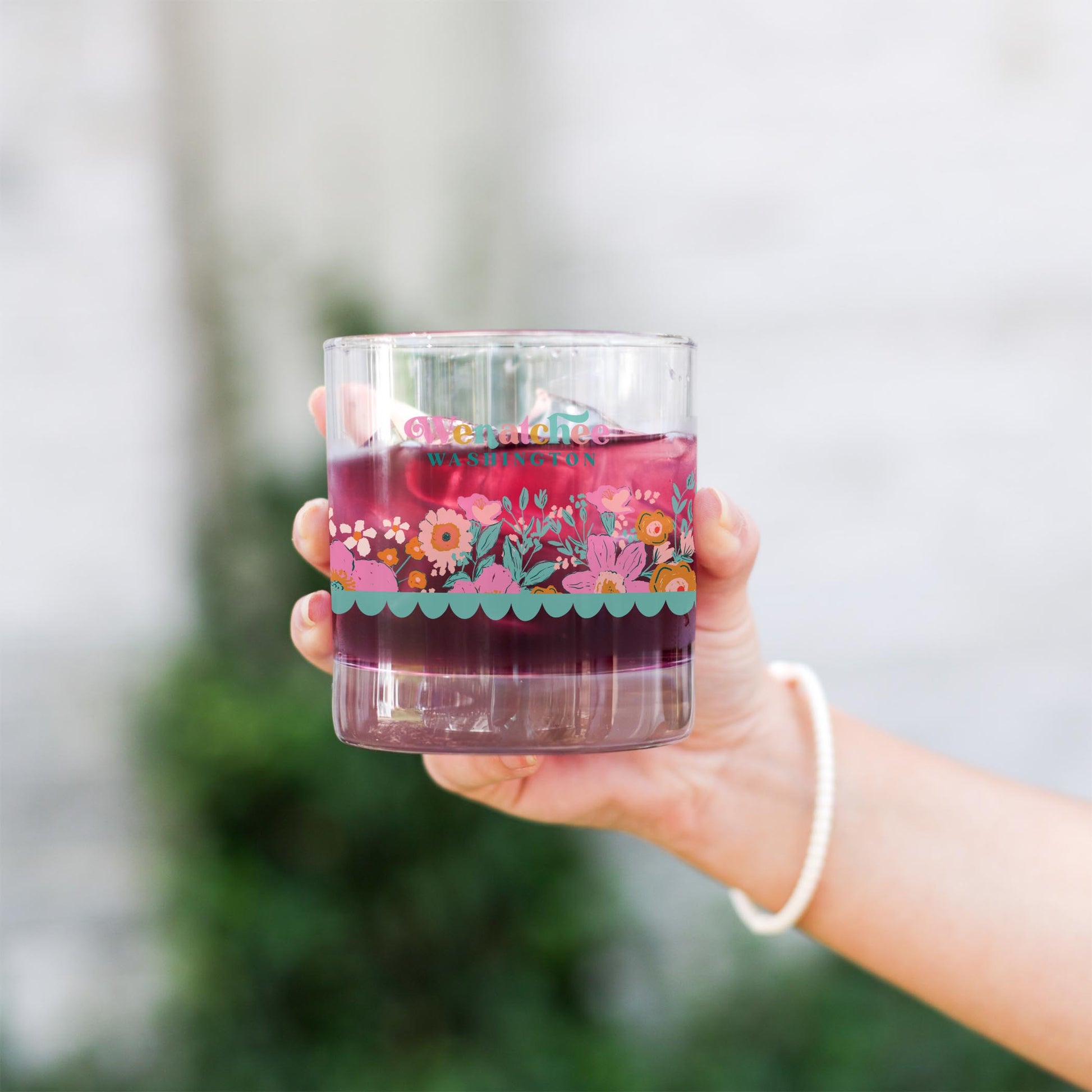 11oz Bourbon Glass-Kalia Floral Wenatchee Washington -2