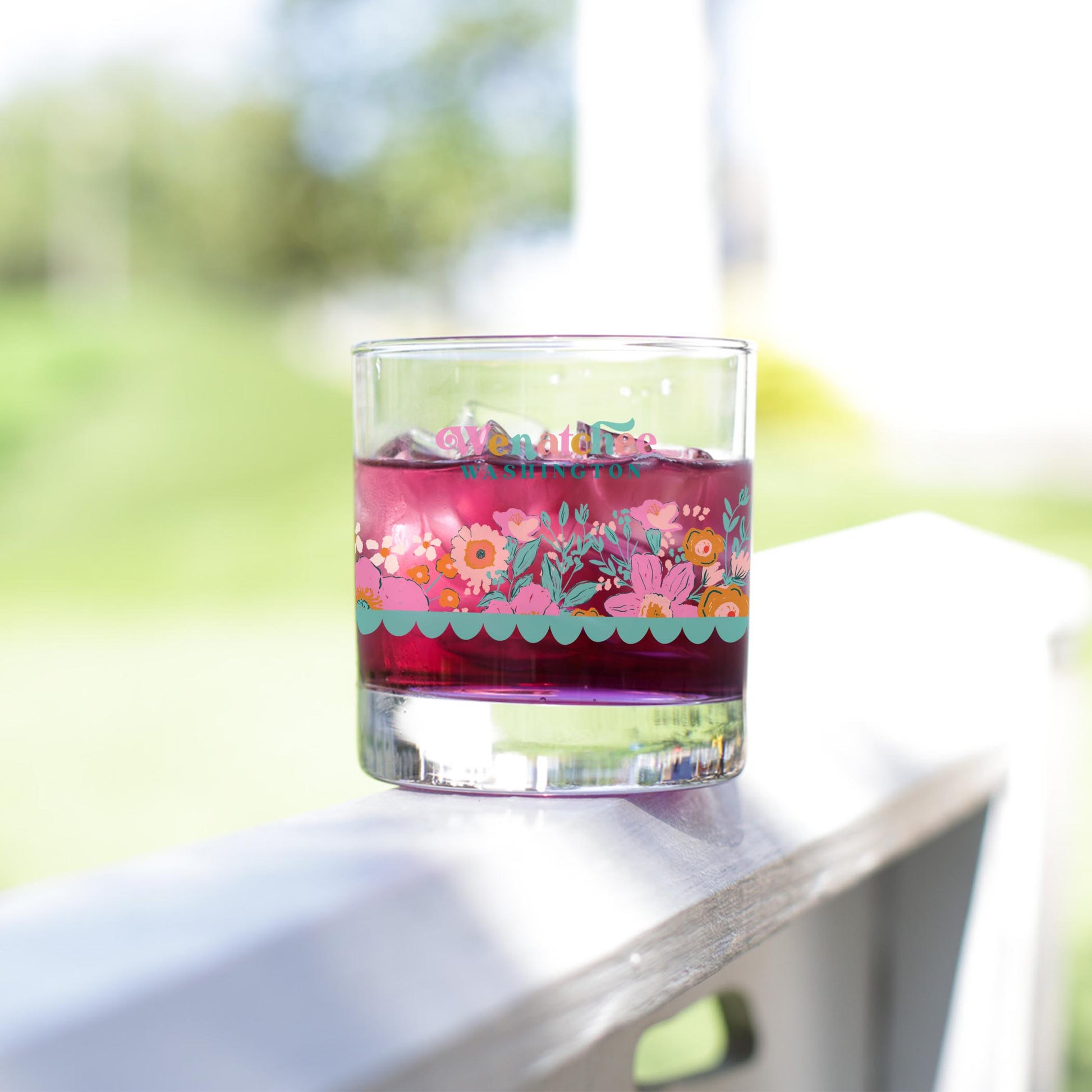 11oz Bourbon Glass-Kalia Floral Wenatchee Washington -3