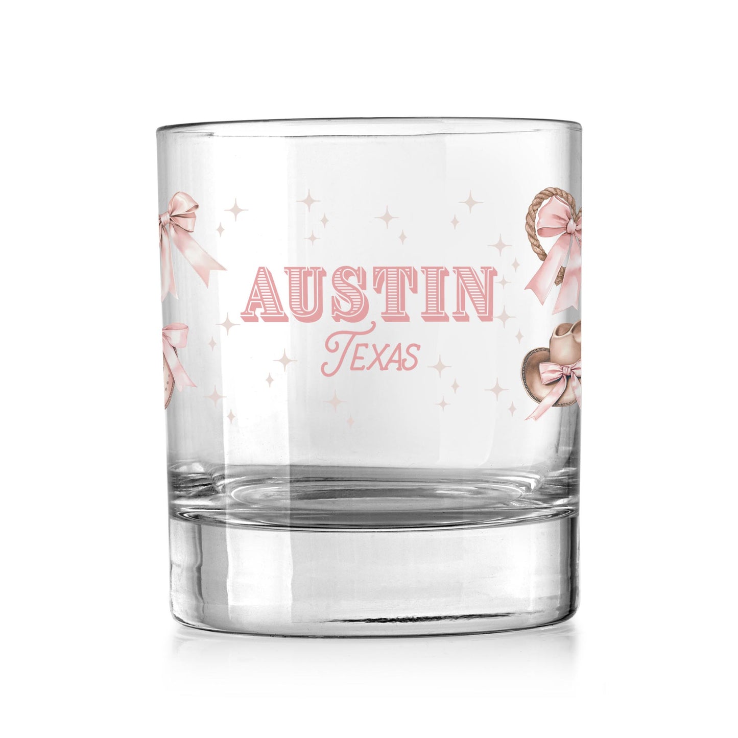 11oz Bourbon Glass-Love+Local Coquette Cowgirl -0