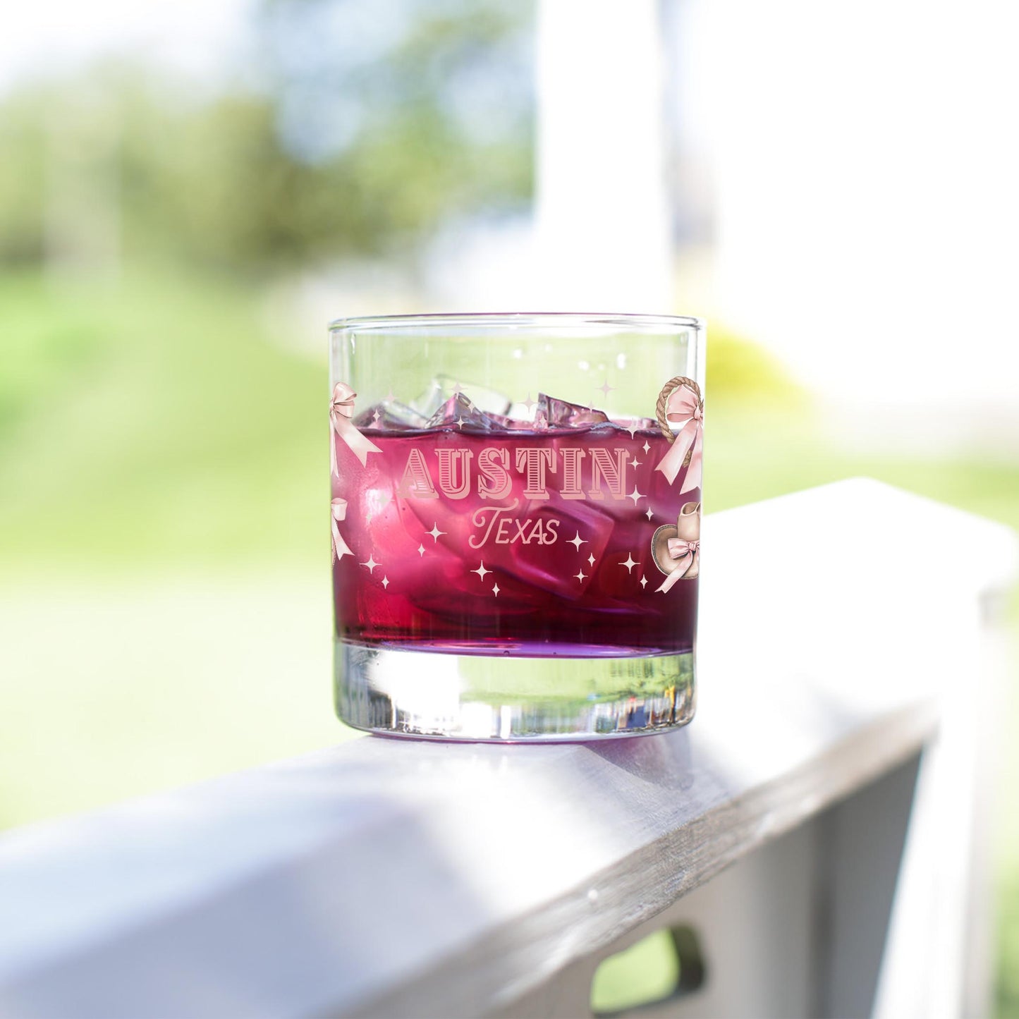 11oz Bourbon Glass-Love+Local Coquette Cowgirl -3