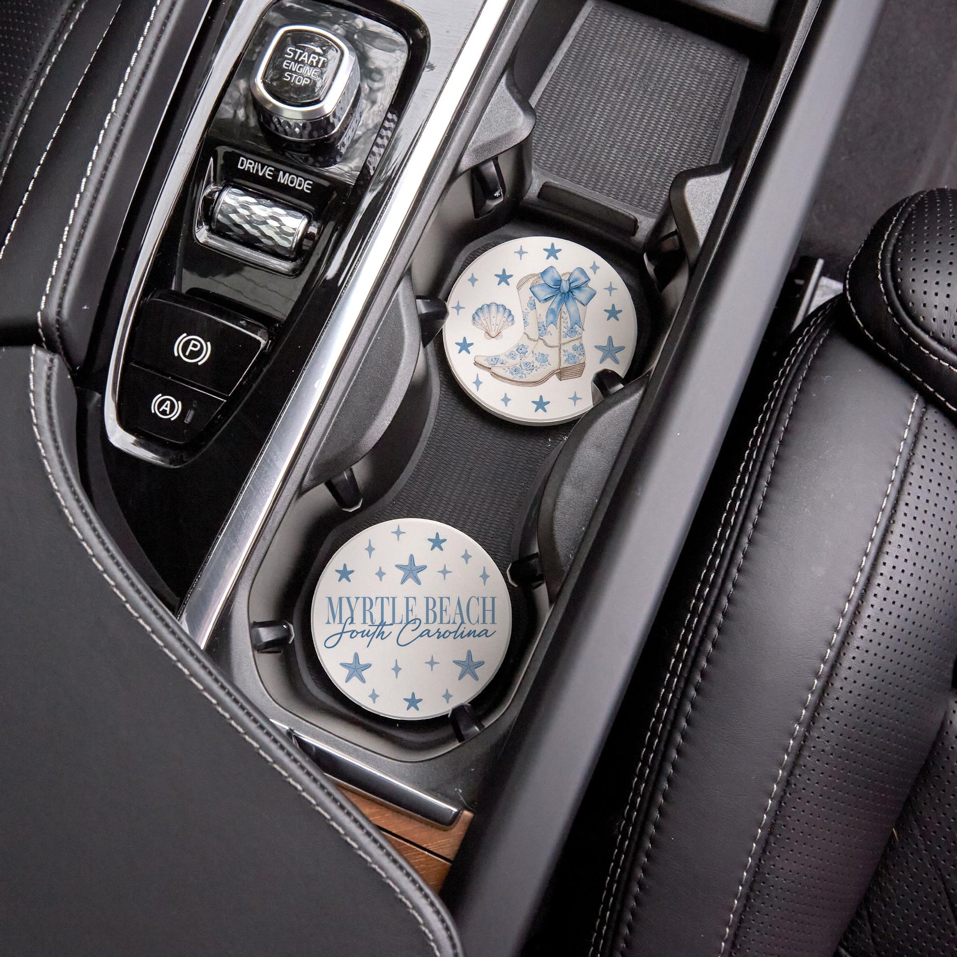 Car Coaster 2-Pack Love Local-Love+Local Coastal Cowgirl -4