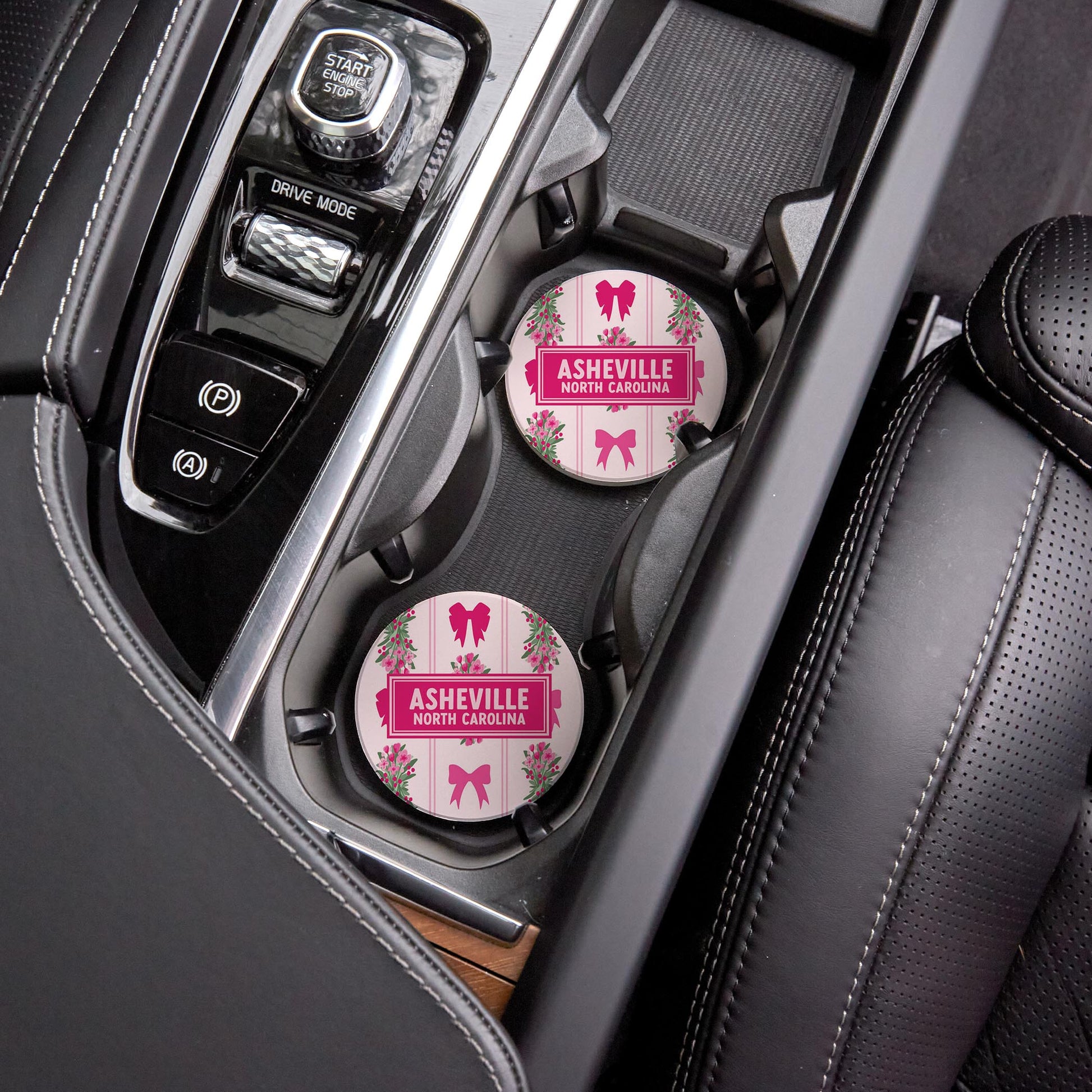 Car Coaster 2-Pack Love Local-Love+Local Bonita Bows -4