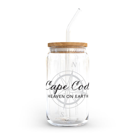 16oz Cold Brew Glass-Cape Cod Heaven On Earth