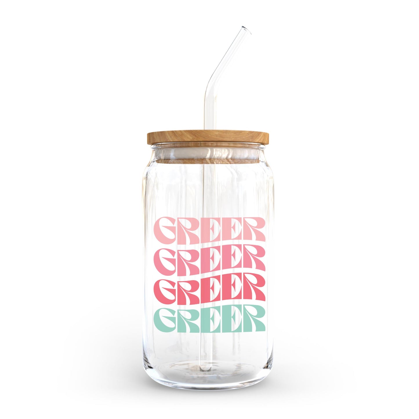 16oz Cold Brew Glass-Retro Wave Greer, SC