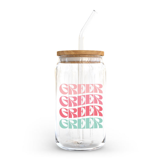 16oz Cold Brew Glass-Retro Wave Greer, SC
