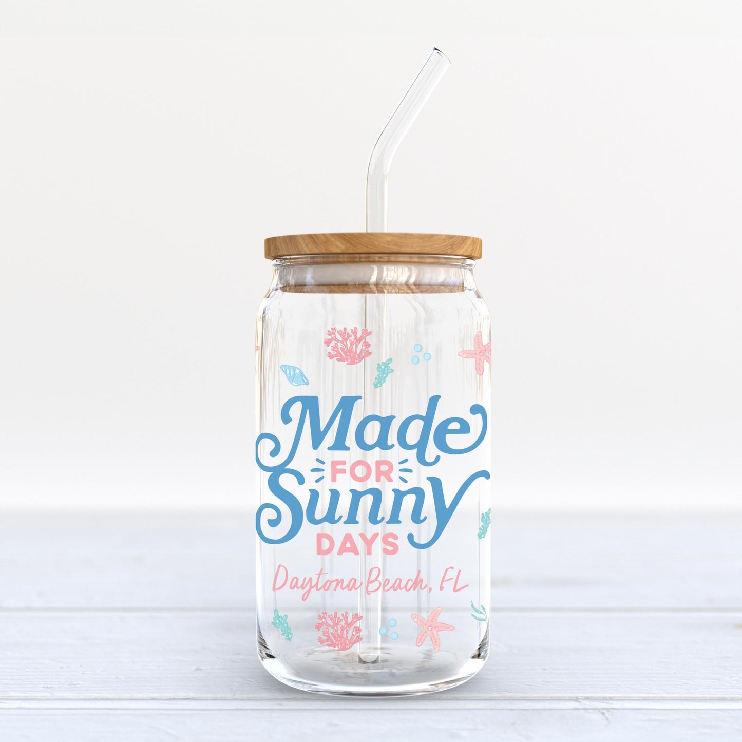 16oz Cold Brew Glass-City & State Coastal Sea Turtles -3