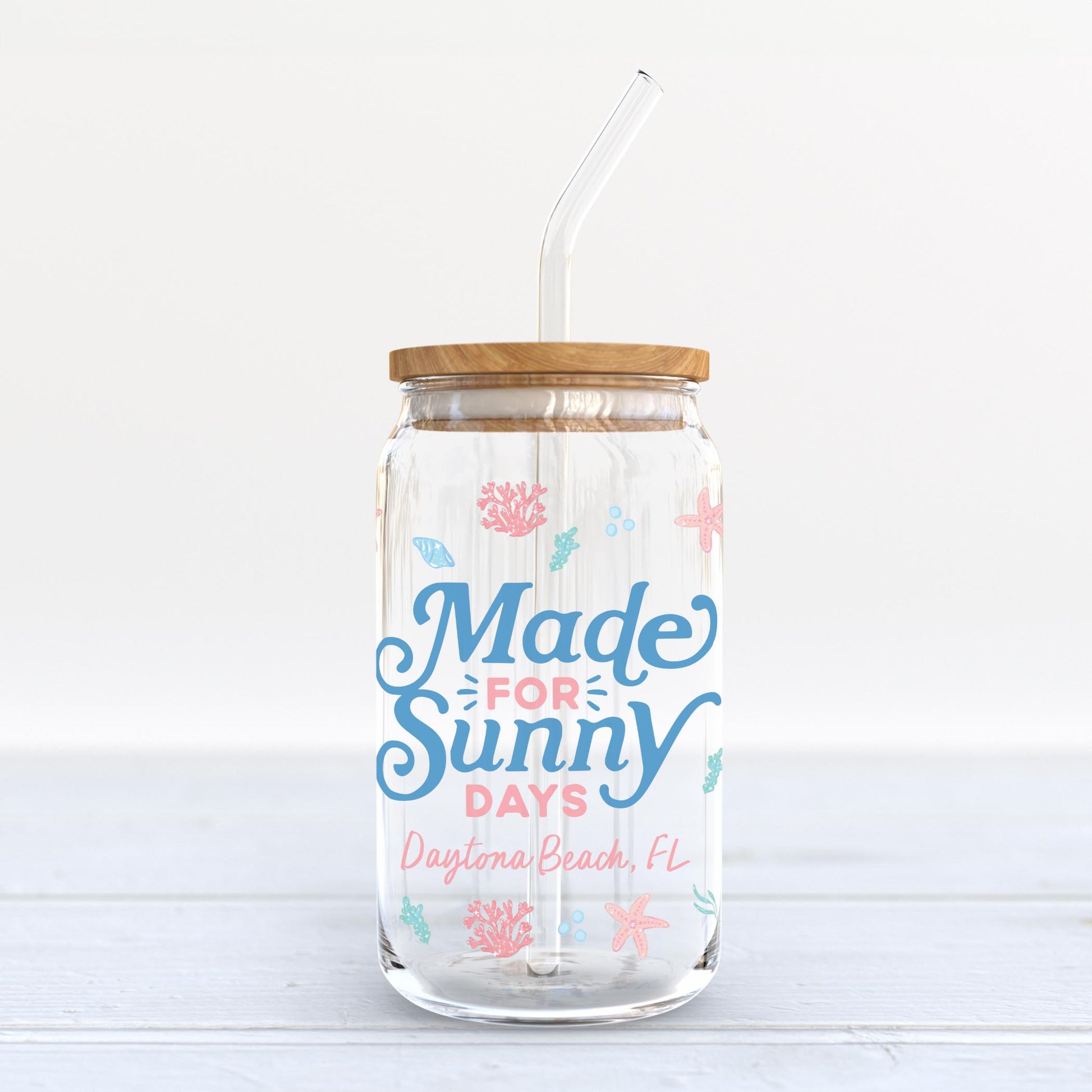 16oz Cold Brew Glass-City & State Coastal Sea Turtles -3