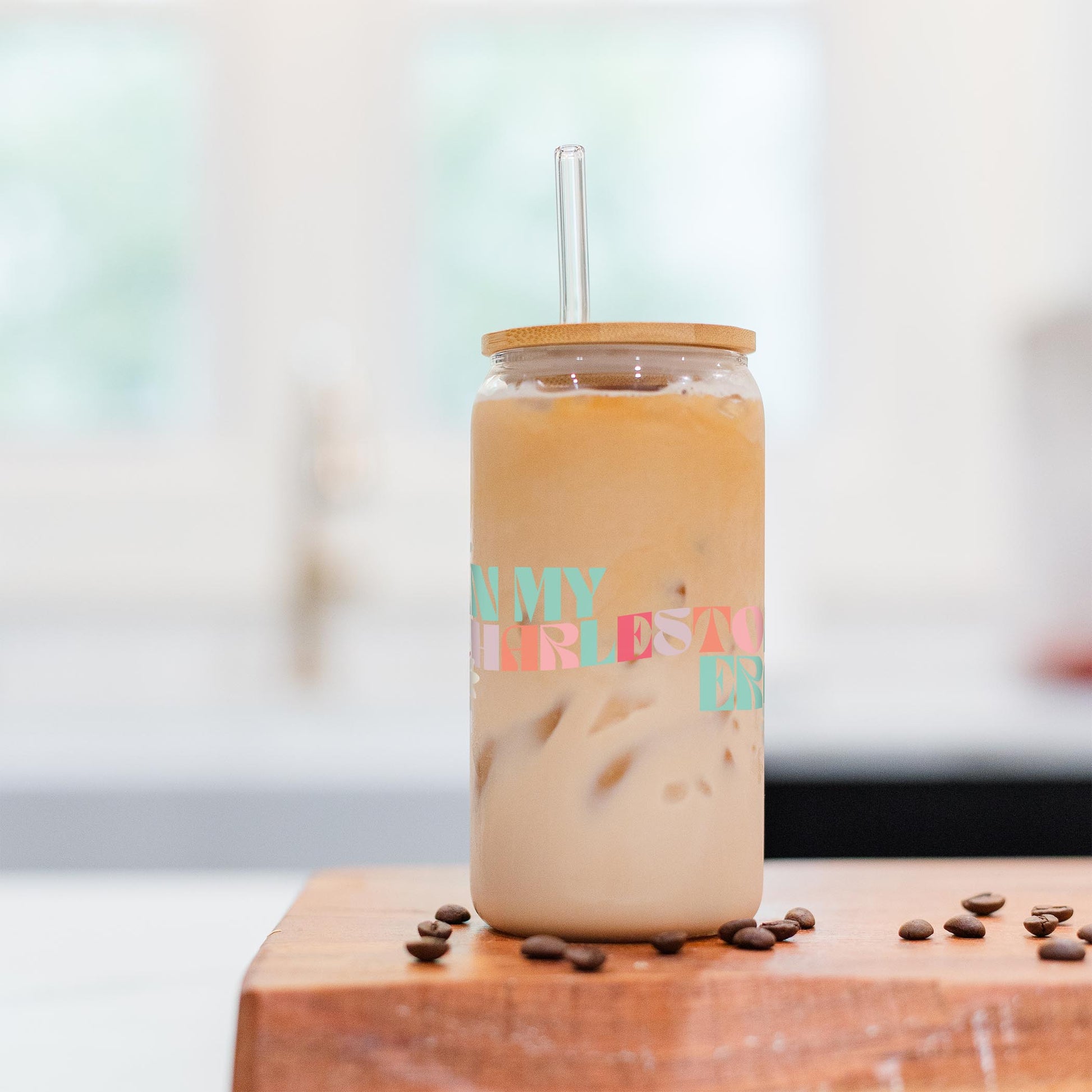 16oz Cold Brew Glass-City Era Charleston South Carolina -2
